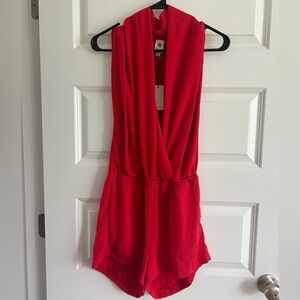 Flawless Red Sleeveless Romper